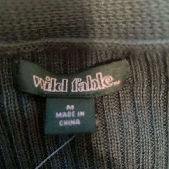 Green Wildfable Cropped Cardigan - Picture 3 of 5